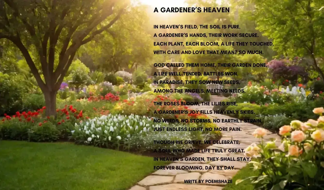 garden poems for funerals
