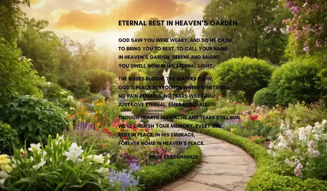 god saw you were getting tired