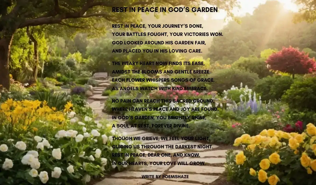 funeral poem for a gardener