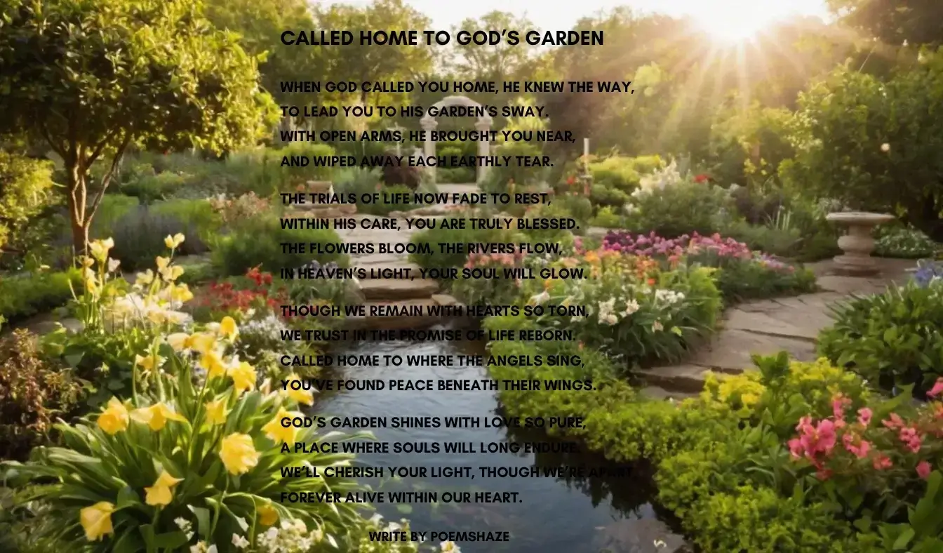 poems for gardeners funerals